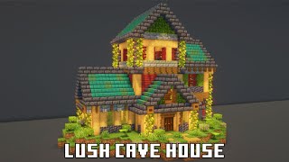 How to build Lush Cave House  Minecraft Tutorial [upl. by Maillij382]