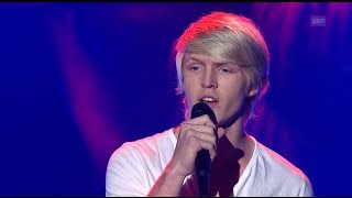 Matthieu Blanchette  SOS dun terrien en détresse  Blind Audition  Voice of Switzerland 2014 [upl. by Nirrek]