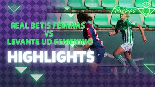 Resumen del partido Real Betis Féminas 14 Levante UD  Copa de la Reina  Real Betis FÉMINAS [upl. by Odlanar]