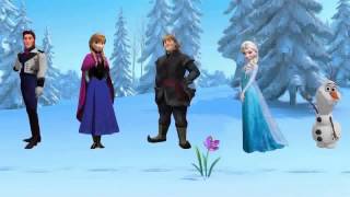 Frozen Family Elsa Princess Anna Frozen Song Nursery Rhymes [upl. by Elah]