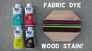 How to Stain Wood with Fabric Dye [upl. by Ace]