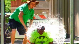 Throwing Water Balloons at People Prank Part 2 [upl. by Keyser]