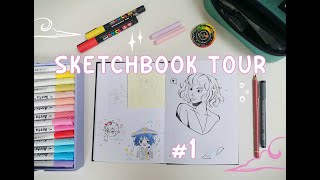 MON PREMIER SKETCHBOOK TOUR  ✨🌷 [upl. by Esilana]