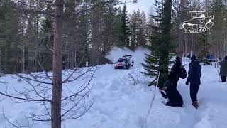 Takamoto Katsuta Crash WRC Sweden 2023 SS5 [upl. by Hcib436]