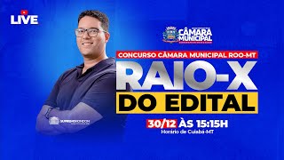 LIVE RAIOX EDITAL CÂMARA MUNICIPAL RONDONÓPOLISMT 3012 [upl. by Eboj]