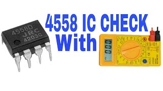 How to check 4558 IC With maltimeter  AV Electronical [upl. by Cr]