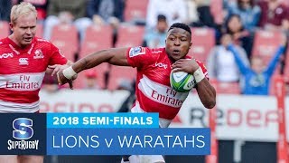 HIGHLIGHTS 2018 Super Rugby SemiFinals Lions v Waratahs [upl. by Myra966]