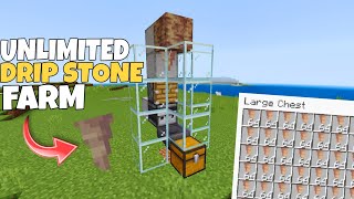 121 AUTOMATIC DRIPSTONE FARM Tutorial  Simple AFK DRIPSTONE [upl. by Snevets]