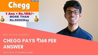 Easiest Way For College Students To Earn and Cover Monthly Expenses Use Chegg in India 2019 [upl. by Lavotsirc]