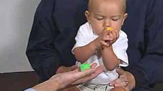 PediatricNeuro Exam 6 month Motor  Hand [upl. by Aner]