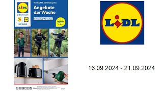 Lidl Prospekt DE  vom 1609 bis 21092024 [upl. by Anirbes]