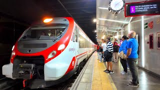 🚅 Malaga to Torremolinos by Train  Cercanías  Metro Virtual Walking Tour Spain Costa del Sol 4K [upl. by Dulciana746]