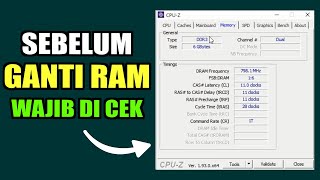 Cara Cek Versi DDR RAM dengan CPU Z [upl. by Bultman]