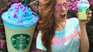 RECETA DEL ¡FRAPPUCCINO SIRENA MERMAID FRAPPUCCINO  DACOSTAS BAKERY [upl. by Lirret]