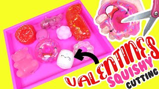 Mixing Cute Squishies and Slime Together into One Bowl Valentines Day [upl. by Annekahs]