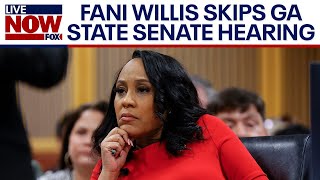 Fani Willis skips GA state Senate hearing defying subpoena  LiveNOW from FOX [upl. by Lalat]