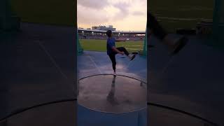 DISCUS THROW youtubeshorts techniquestrengthsports socialmedia [upl. by Richela71]