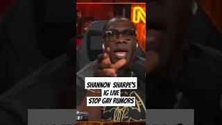 SHANNON SHARPE INTENDED IG LIVE shorts shannonsharpe espn firsttake foryou stephenasmith fyp [upl. by Nnylaehs469]