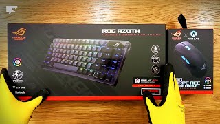 Topline wireless duo ASUS ROG Azoth OLED RGB Mechanical Keyboard and Featherweight RGB Mice [upl. by Quar]