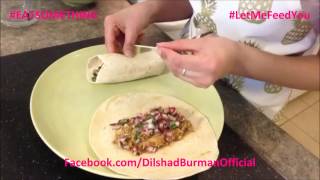 EAT SOMETHING with Dee  How To Make Chicken Curry Wrap [upl. by Novyaj]