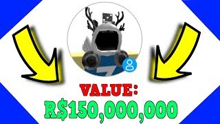 The REAL RICHEST ROBLOX PLAYER 150000000  ROBUX VALUE [upl. by Atinor]