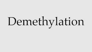 How to Pronounce Demethylation [upl. by Nedah]