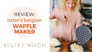 Reviewing Osters Belgian Waffle Maker [upl. by Ealasaid]