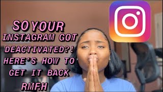 HOW TO GET YOUR DELETED INSTAGRAM ACCOUNT BACK  NO HACKING REQUIRED [upl. by Eniamert]