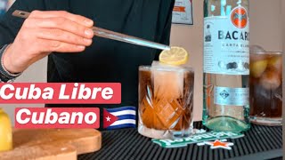 Cuba Libre e Cubano ðŸ‡¨ðŸ‡º Cocktail Tutorial shqipðŸŒŸðŸ‡¦ðŸ‡±ðŸ¸ BARMAN  Jurgen Hakani [upl. by Peppy]