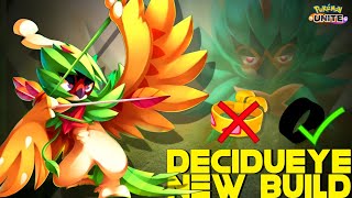 Is New Build of Decidueye is worth it for Sniping  🎯  Pokemon Unite [upl. by Sitof]