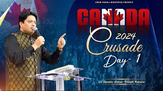 Great Revival in Canada Day1  CANADA CRUSADE 2024  AnkurNarulaMinistries [upl. by Hiasi]