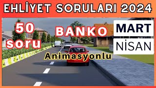 EHLİYET SINAV SORULARI 2024 MART NİSAN 2024 EHLİYET SINAV SORULARI [upl. by Bulley]