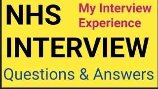 We got 🇬🇧 UK NHS job 😍Interview ExperienceUK NHS interview questions and answers [upl. by Anitnelav451]