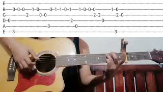 Minahal Kita by Michael Laygo Acoustic fingerstyle Tab on Screen [upl. by Acirrej858]