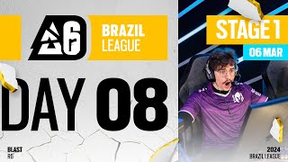 BLAST R6  Brazil League 2024  Stage 1  Day 8 [upl. by Ramedlav338]