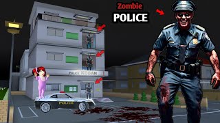 Zombie POLICE at Police KOBAN 😱  SAKURA School Simulator Horror Drama 👺 [upl. by Hannej]