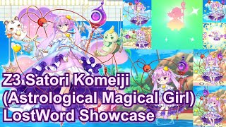 🌟👁 Touhou LostWord JP  Z3 Satori Komeiji Astrological Magical Girl Showcase via Helper 👁🌟 [upl. by Noel583]