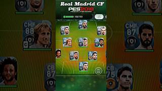 Real Madrid squad players in PES 2018 and now eFootball2024 ⚽ Viral 🚀 TrendingShorts 📈 [upl. by Nanreh454]