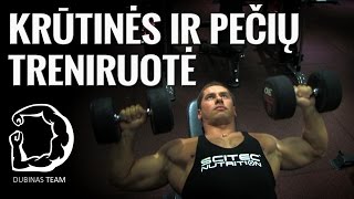 Krūtinės Ir Pečių Treniruotė Su Deividu Dubinu💪 Krūtinės Ir Pečių Treniruotės Pratimai 🏋️‍♂️ [upl. by Orodoet]