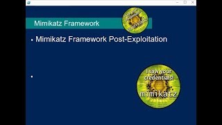 Mimikatzframework 2  What is Mimikatz [upl. by Ardnazxela580]