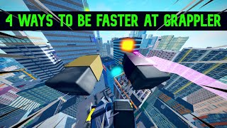 4 WAYS TO BE FASTER AT GRAPPLER Roblox Parkour [upl. by Caddric]