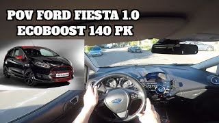 POV FORD FIESTA 10 ECOBOOST 140PK BLACK RED EDITION GOPRO HERO 5 [upl. by Murphy]