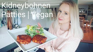 Vegan  Kidneybohnen Patties  vegane Patties  schnell und super lecker [upl. by Bannasch831]