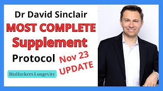 Dr David Sinclairs most complete supplement protocol update [upl. by Guttery]