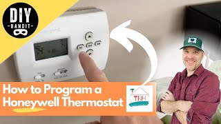 ️🔥 How to Program Set amp Reset a Honeywell Programmable Thermostat➔ Easy amp Fast Instructions [upl. by Annaor]