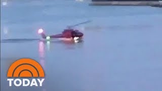 Helicopter Crash That Killed 5 In NYC Caught On Camera  TODAY [upl. by Ardnossac]