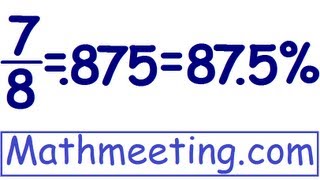 Fraction to decimal and percent [upl. by Schaefer]