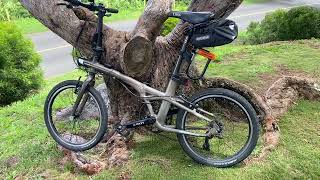 Decathlon TILT 900 foldable bike in Hawaii  more modifications [upl. by Naerda]