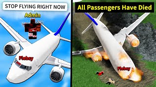 Admins let me fly a Roblox plane I kill them all [upl. by Crist]