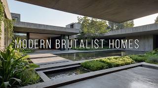 Modern Brutalist Homes Raw Concrete Meets Contemporary Luxury [upl. by Nnylarac]